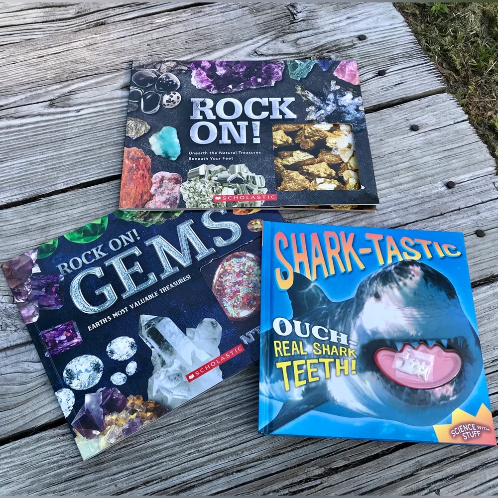 2/$10 Archeological Kids Young Adult Books Shartastic Rock On Gems Informational